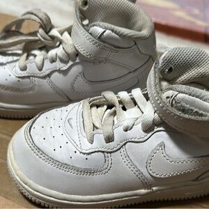 Nike Kids Air Force one  White High-Top Sneakers